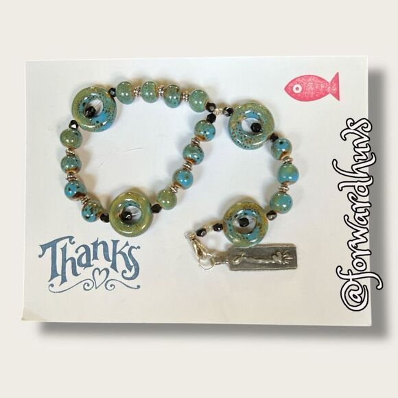 Bundle Sale 3 for $15 | Glazed Ceramic Purse Charm - Picture 3 of 9